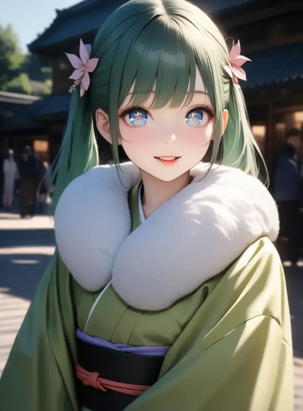 ミクさん着物