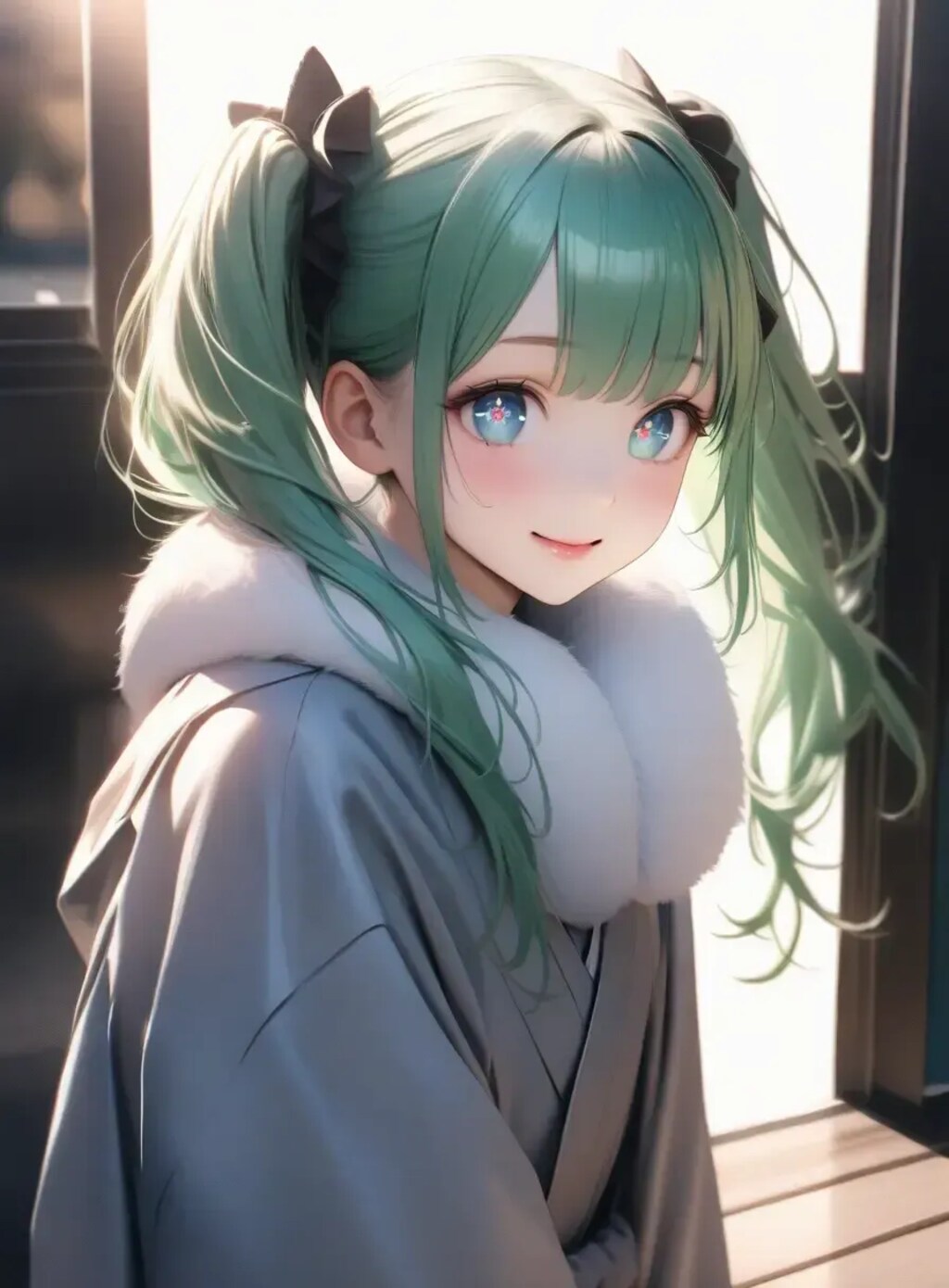ミクさん着物