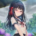 梅雨と紫陽花と濡少女 4枚目