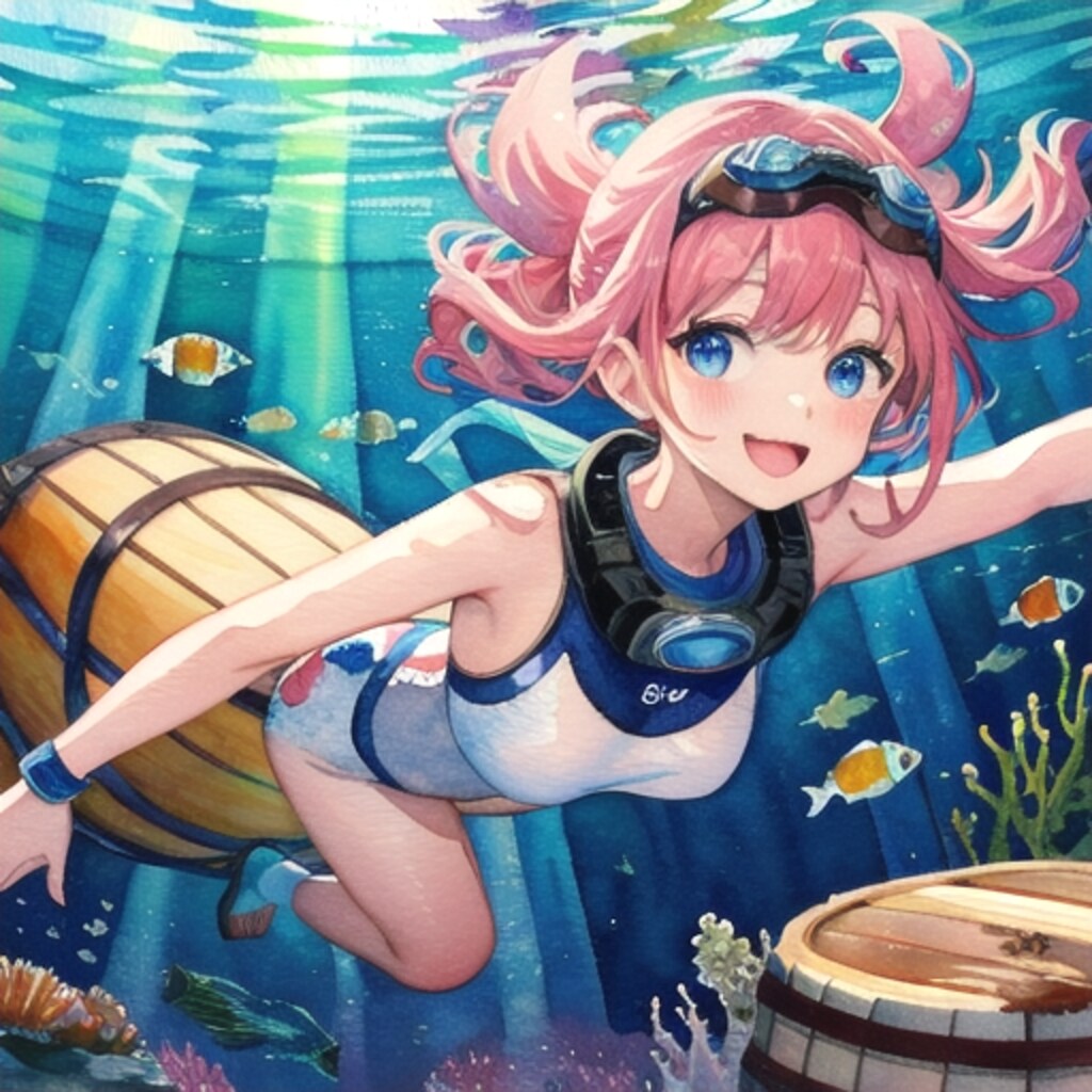 ダイビング少女