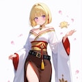 黄金蓮の着物 9枚目