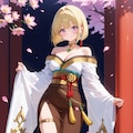 黄金蓮の着物 6枚目
