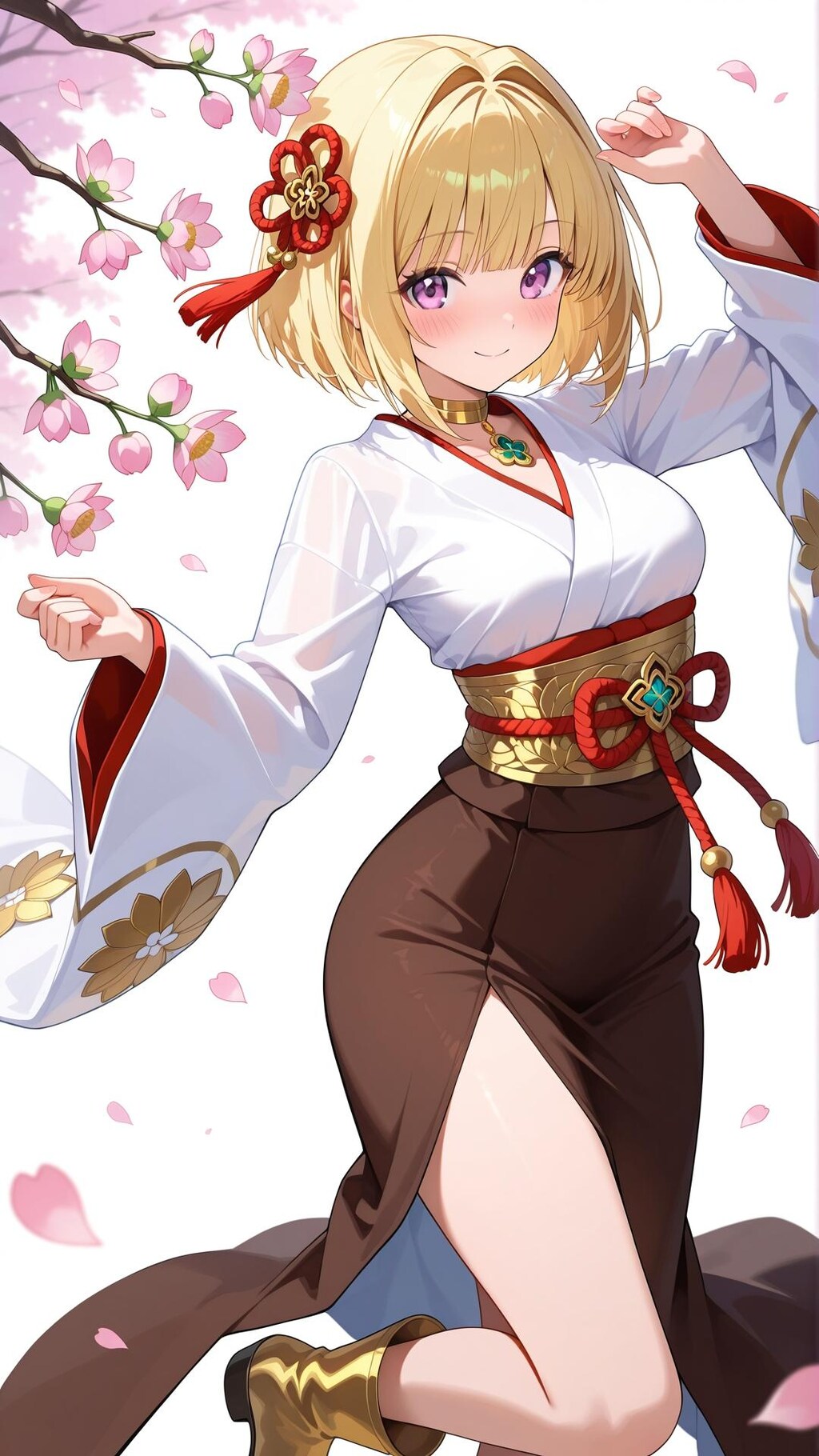 黄金蓮の着物