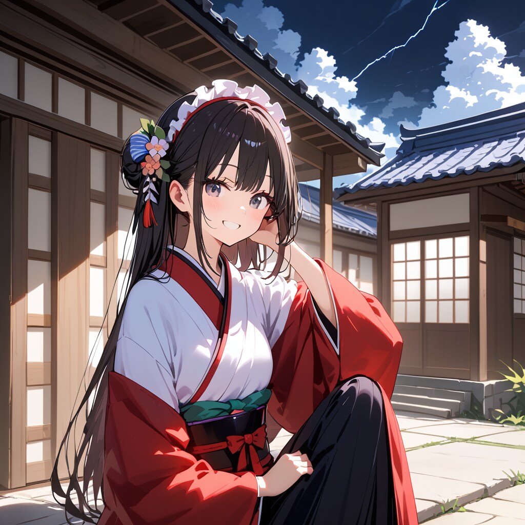 着物を着た少女