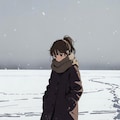 雪の足跡 4枚目
