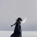 雪の足跡 3枚目