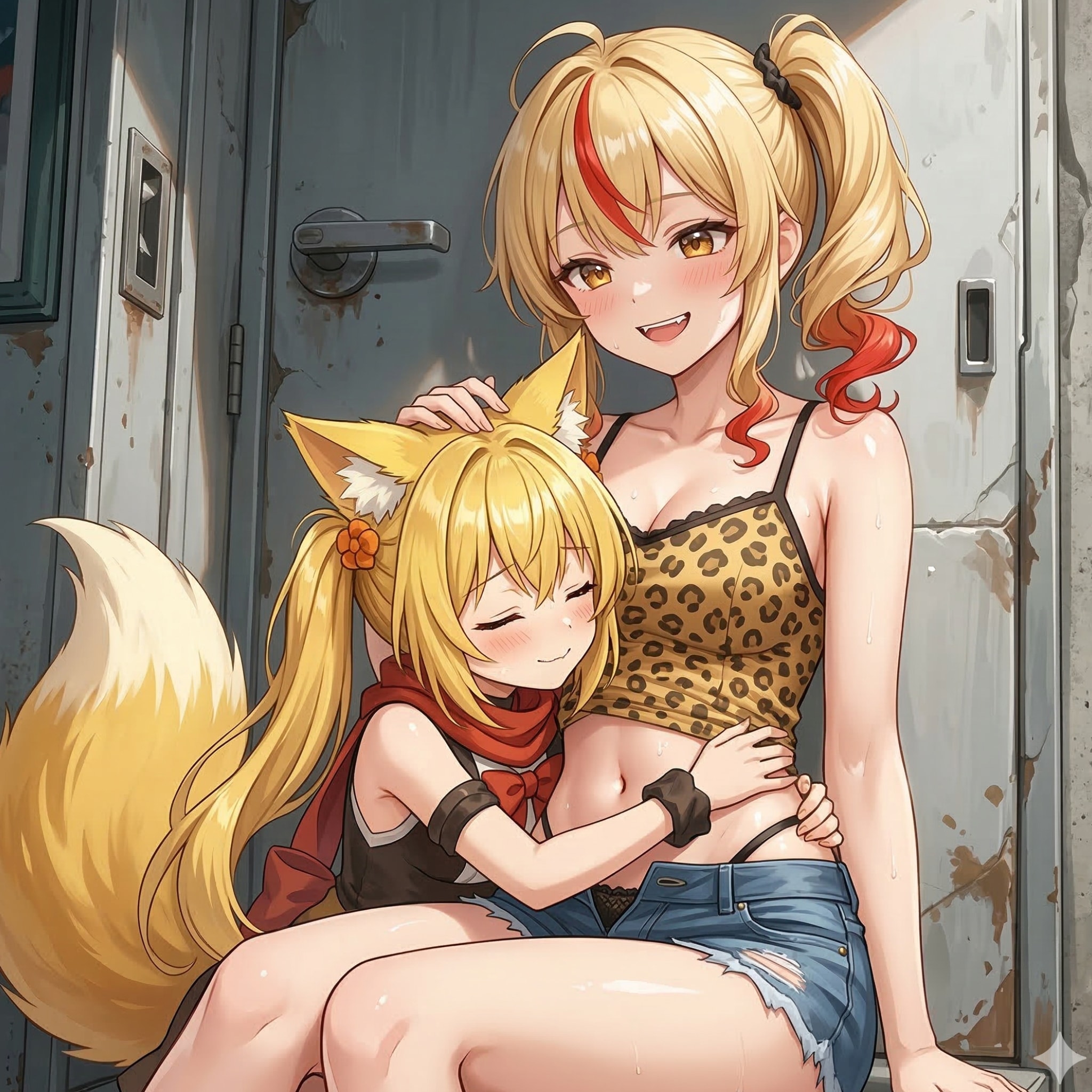 かにすけさんの春川みらのちゃんに懐く