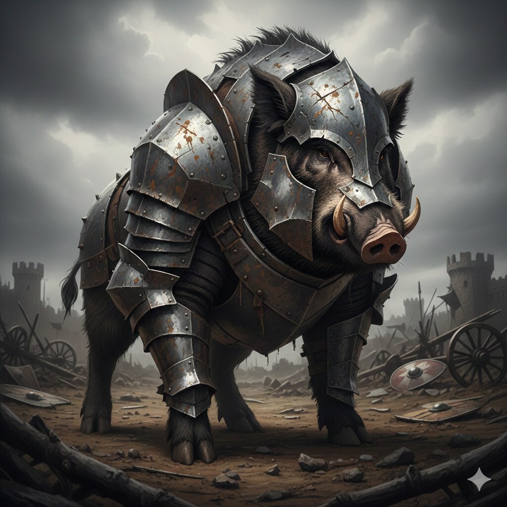 鎧の猪 | の人気AIイラスト・グラビア
