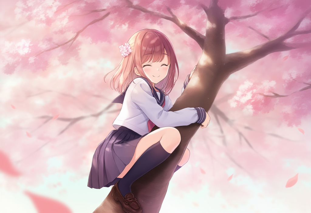 「蝉の真似！」