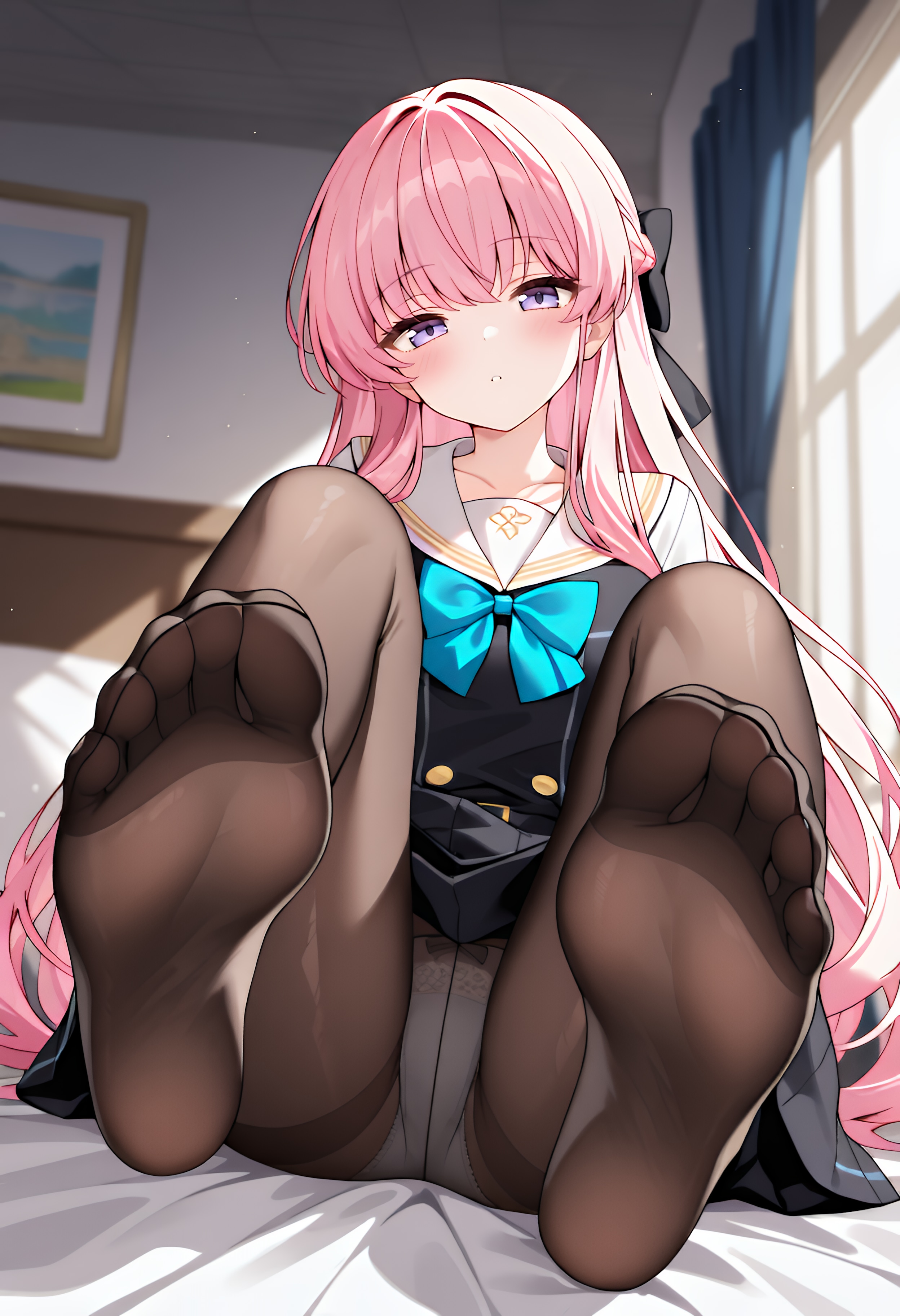 パンスト足裏拝み