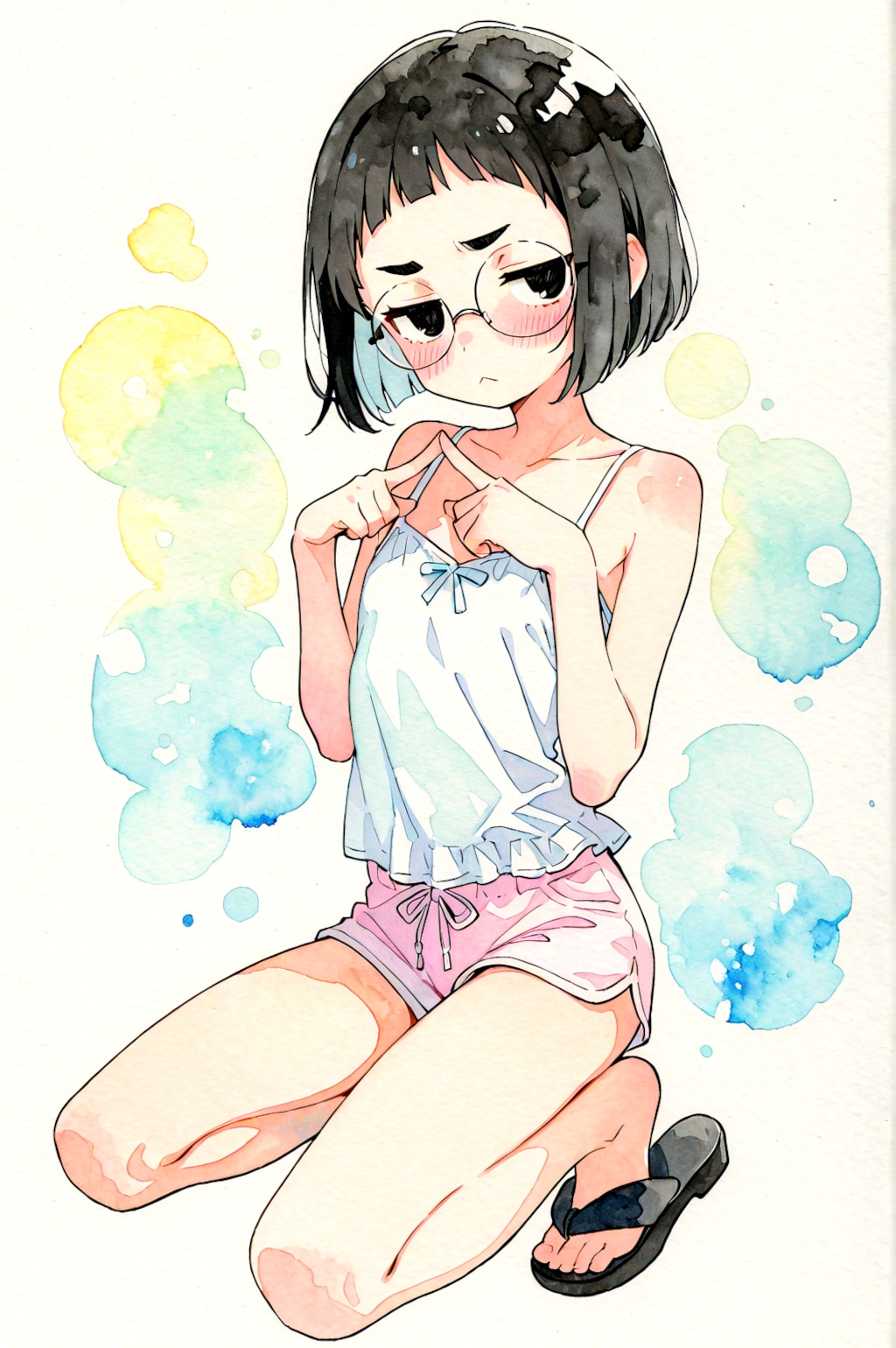 モジモジめがねちゃん