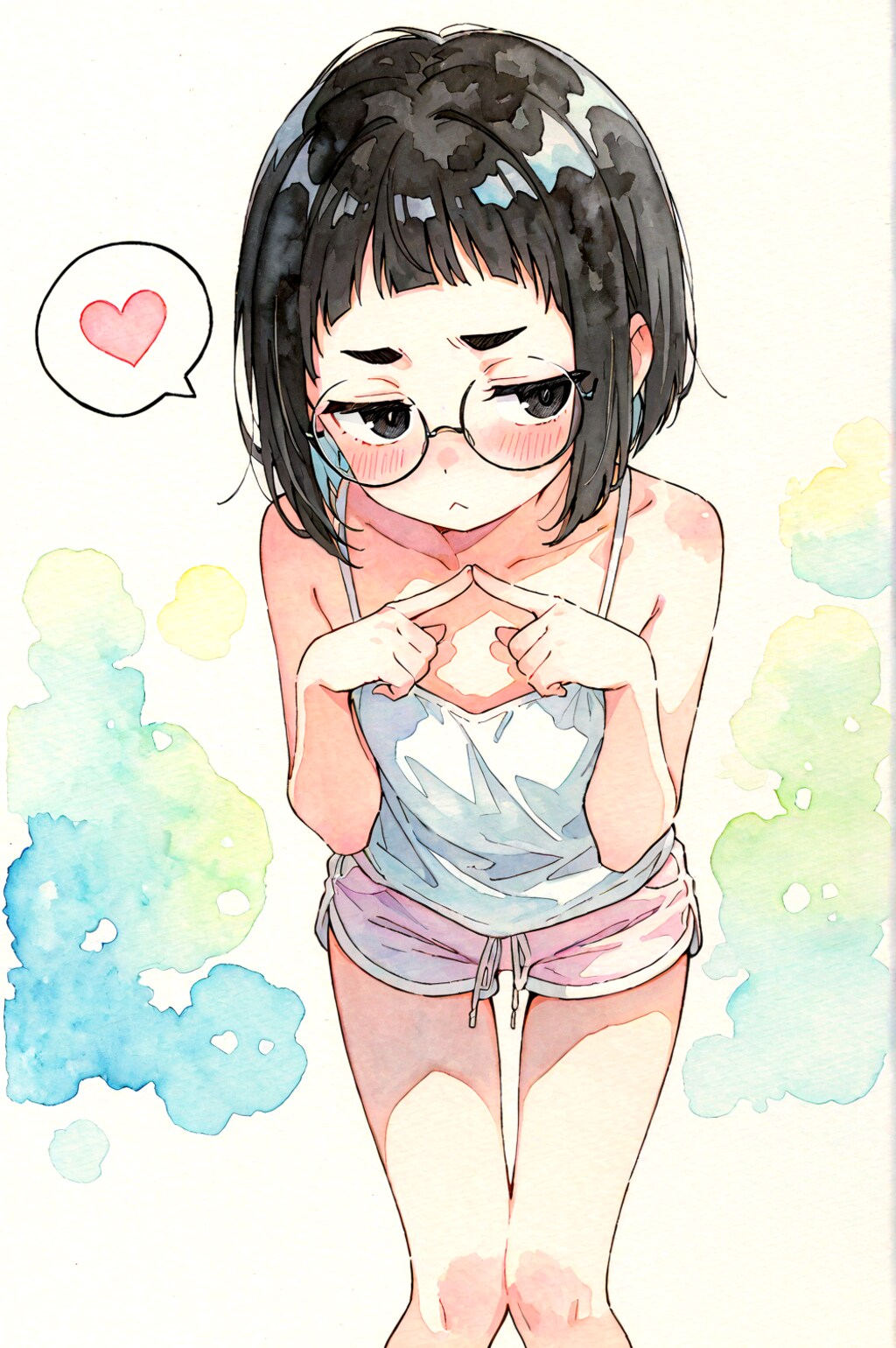 モジモジめがねちゃん