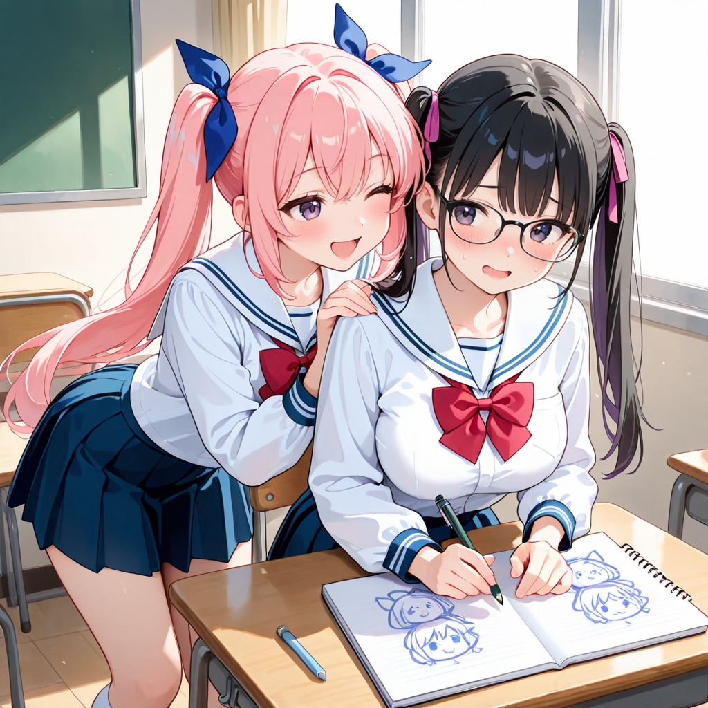 なーに描いてるのっ？