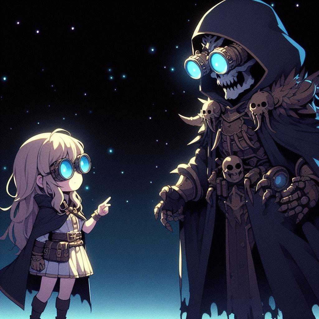 【謎画像】暗闇の中お互いを探す勇者ちゃんと魔王