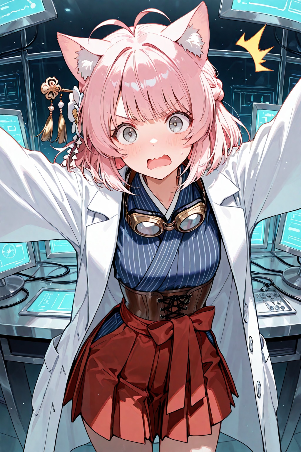 猫耳祭り最終日に参加する発明家少女(企画参加)