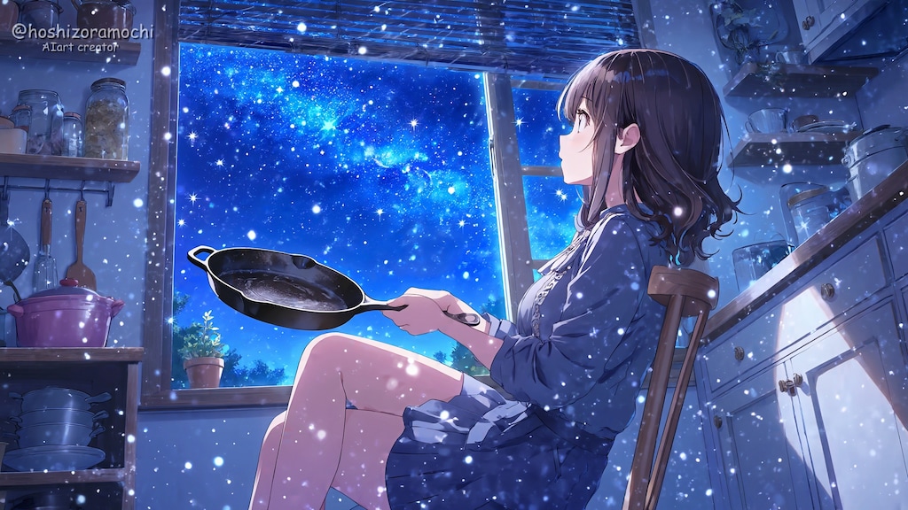 窓一面に満天の星✨