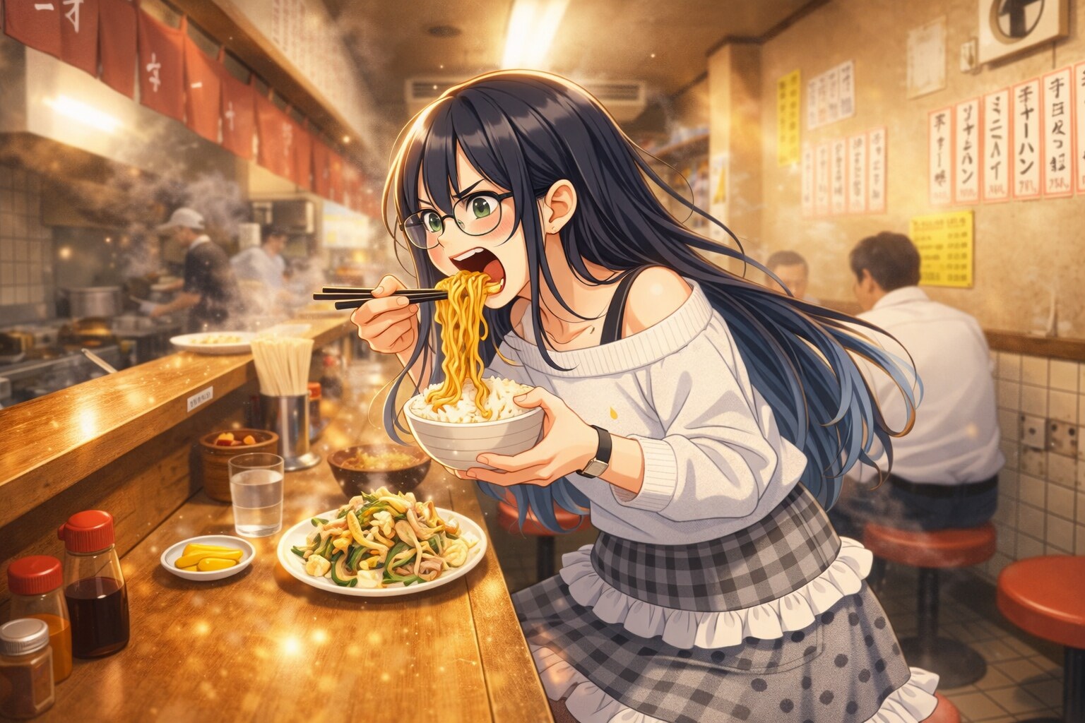 清楚系の顔して、食欲だけは野生だった。