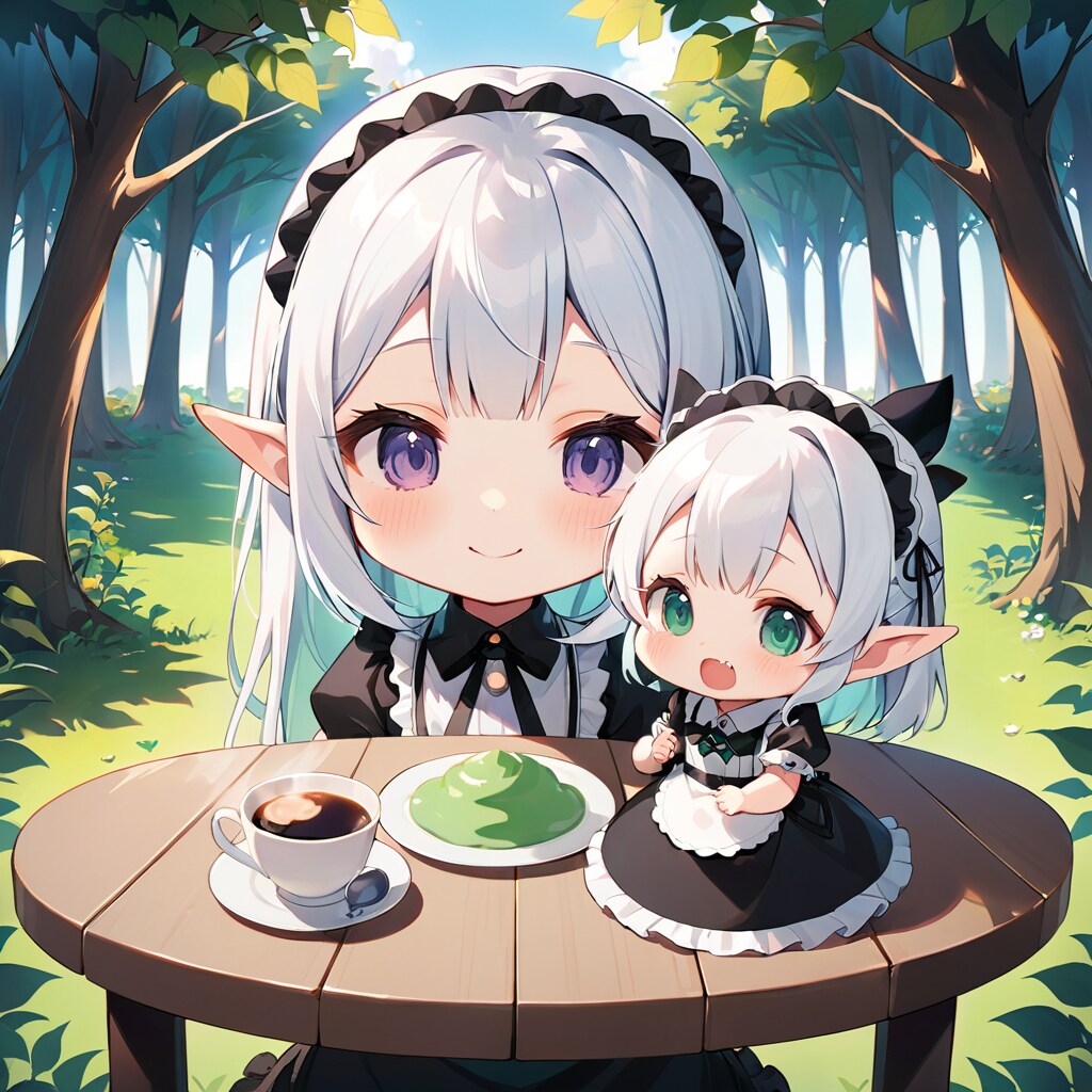 どれ食べる？　エルフちゃんメイド