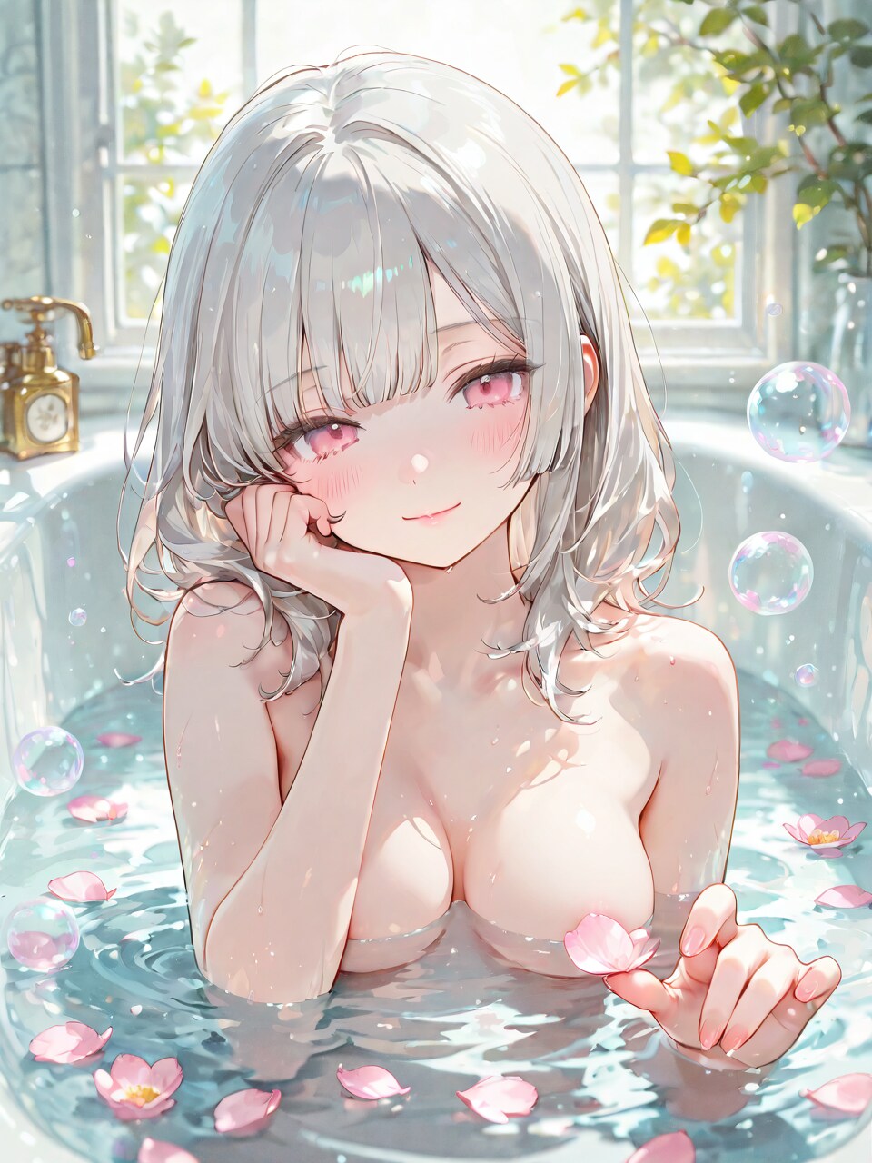 花びらのお風呂