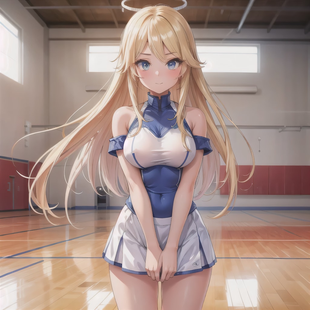 金髪ロングでユニフォームの少女２８