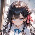 黒髪ロングドレス 6枚目