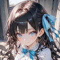 黒髪ロングドレス 4枚目
