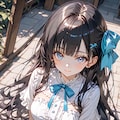 黒髪ロングドレス 2枚目