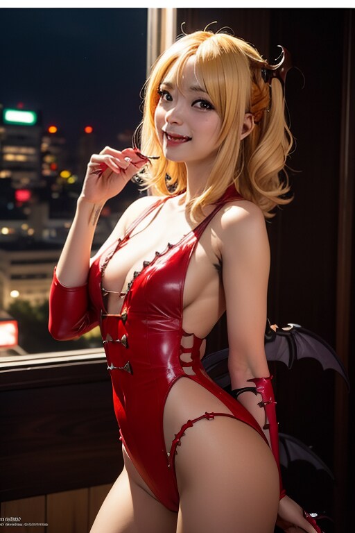 美女バンパイヤー夜の街に現れる