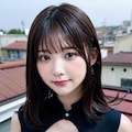 複雑カット黒ボディースーツでポロリ 10枚目