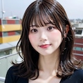 複雑カット黒ボディースーツでポロリ 2枚目