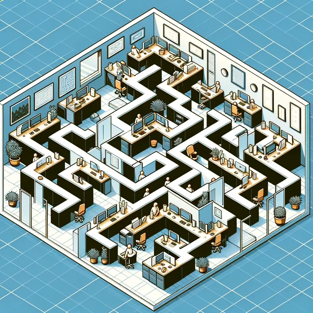 パワポ素材：非効率オフィス | の人気AIイラスト・グラビア