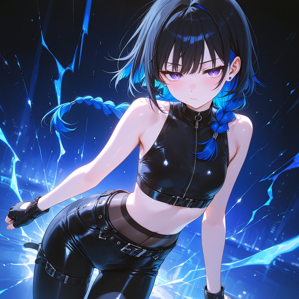 LORA比較インナーカラーちゃん