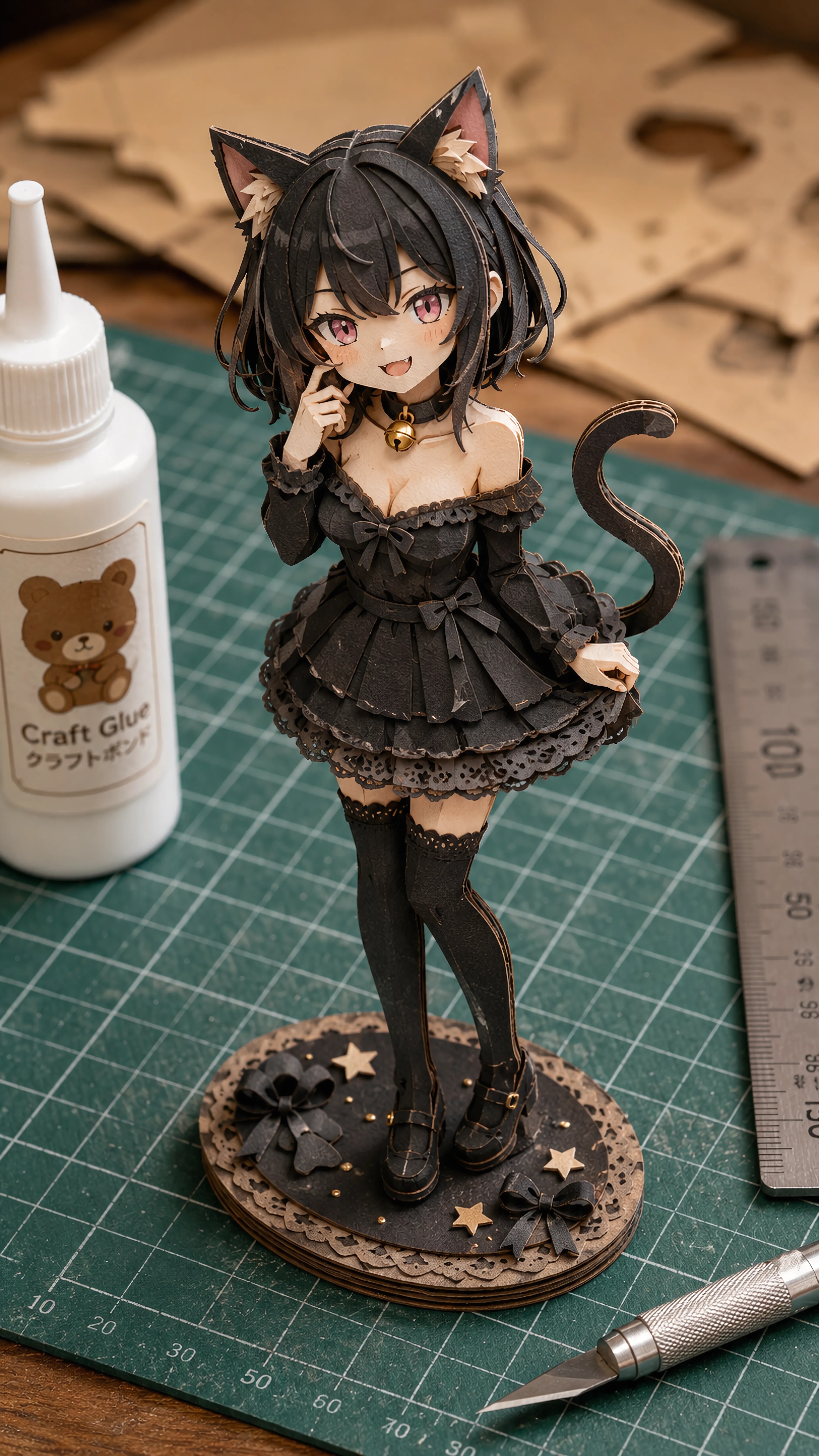 Handcrafted Midnight Neko | の人気AIイラスト・グラビア