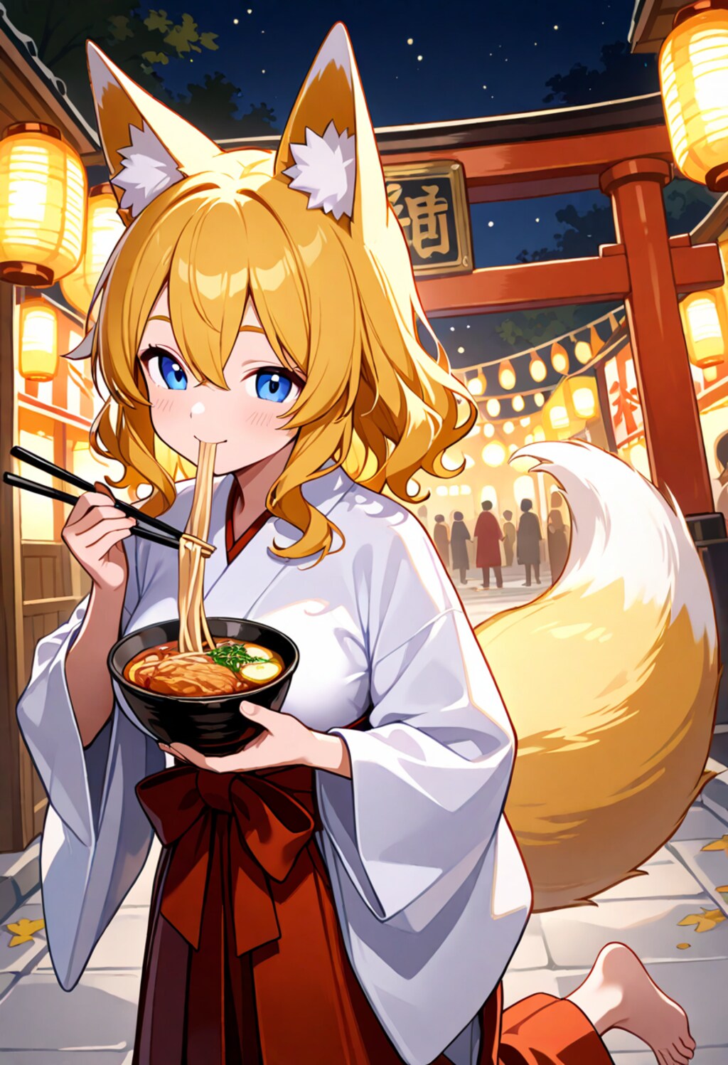 出店を食べ歩き