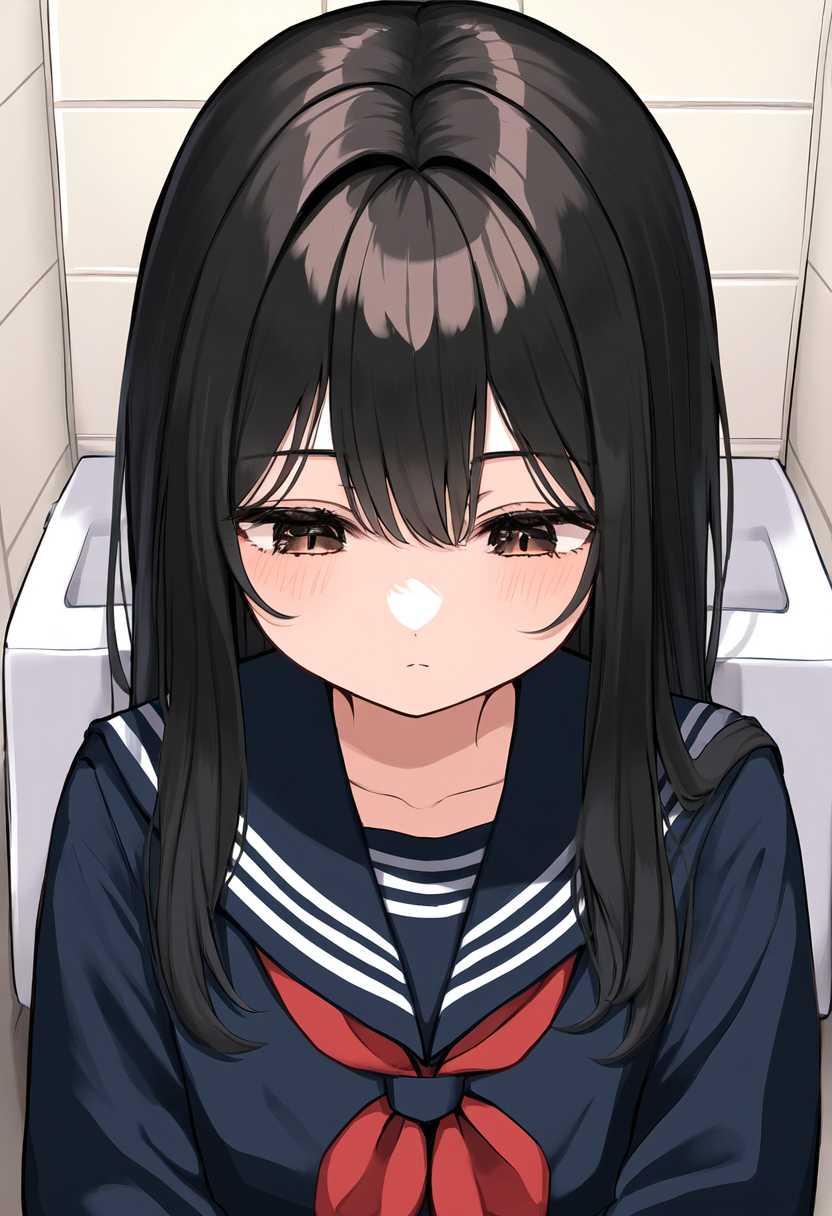 無表情の少女に堂々と精子をぶっかける【時間停止ぶっかけ】