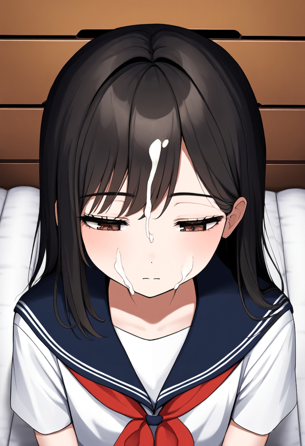 無表情の少女に堂々と精子をぶっかける【時間停止ぶっかけ】