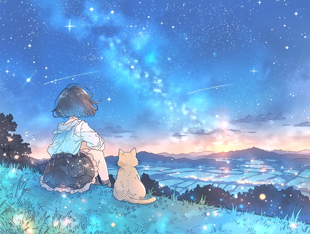 あの夏、きみと見た星。 | の人気AIイラスト・グラビア