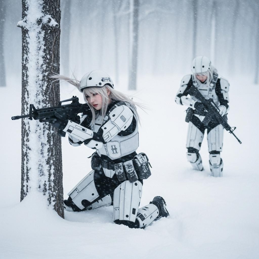 アンドロイドの冬季訓練