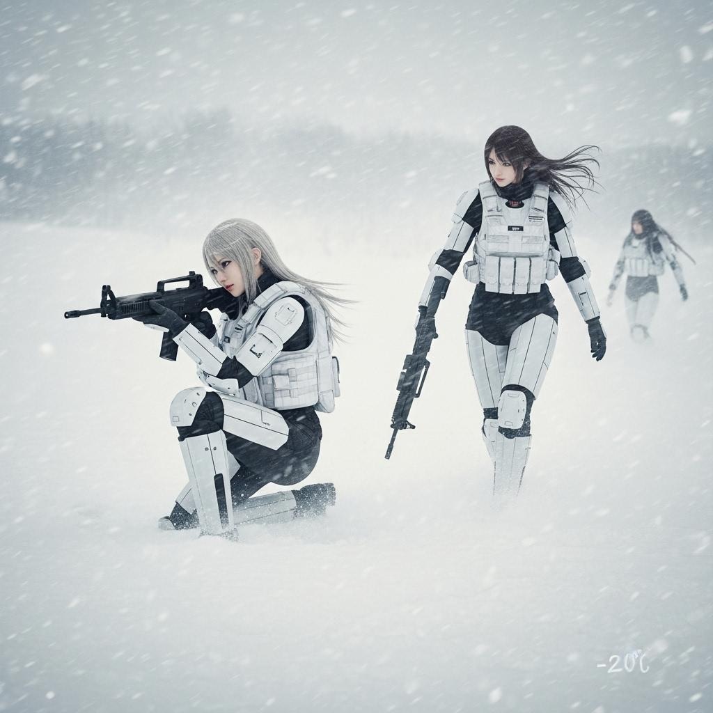 アンドロイドの冬季訓練