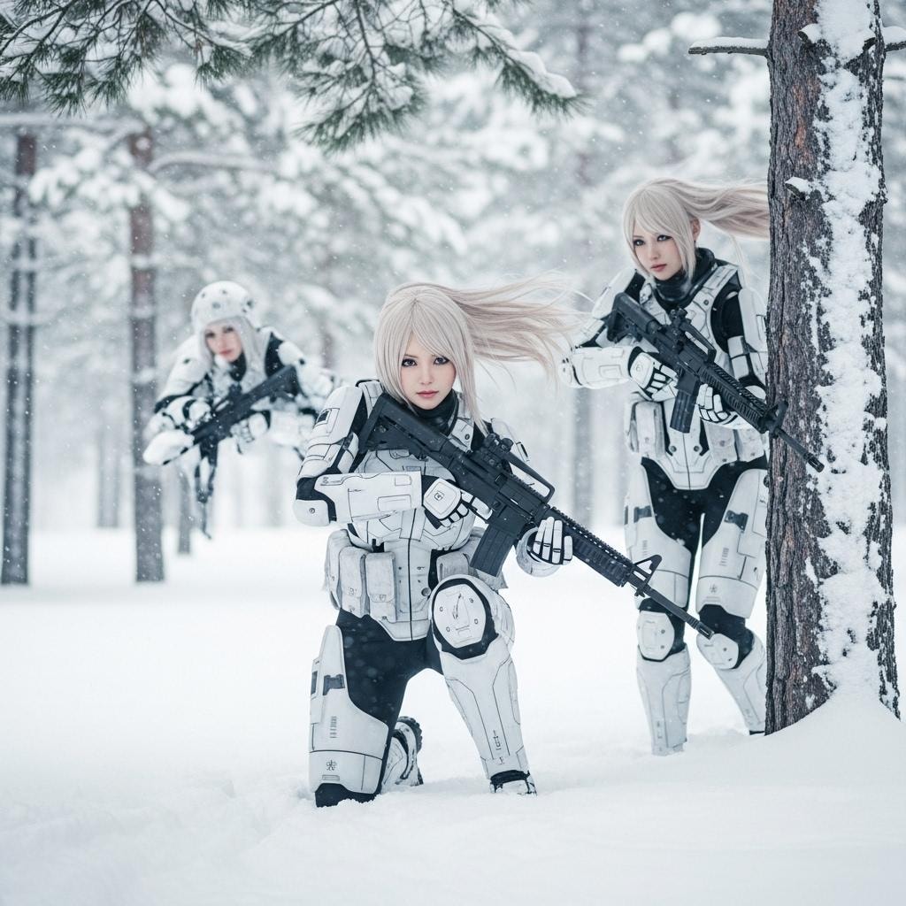 アンドロイドの冬季訓練