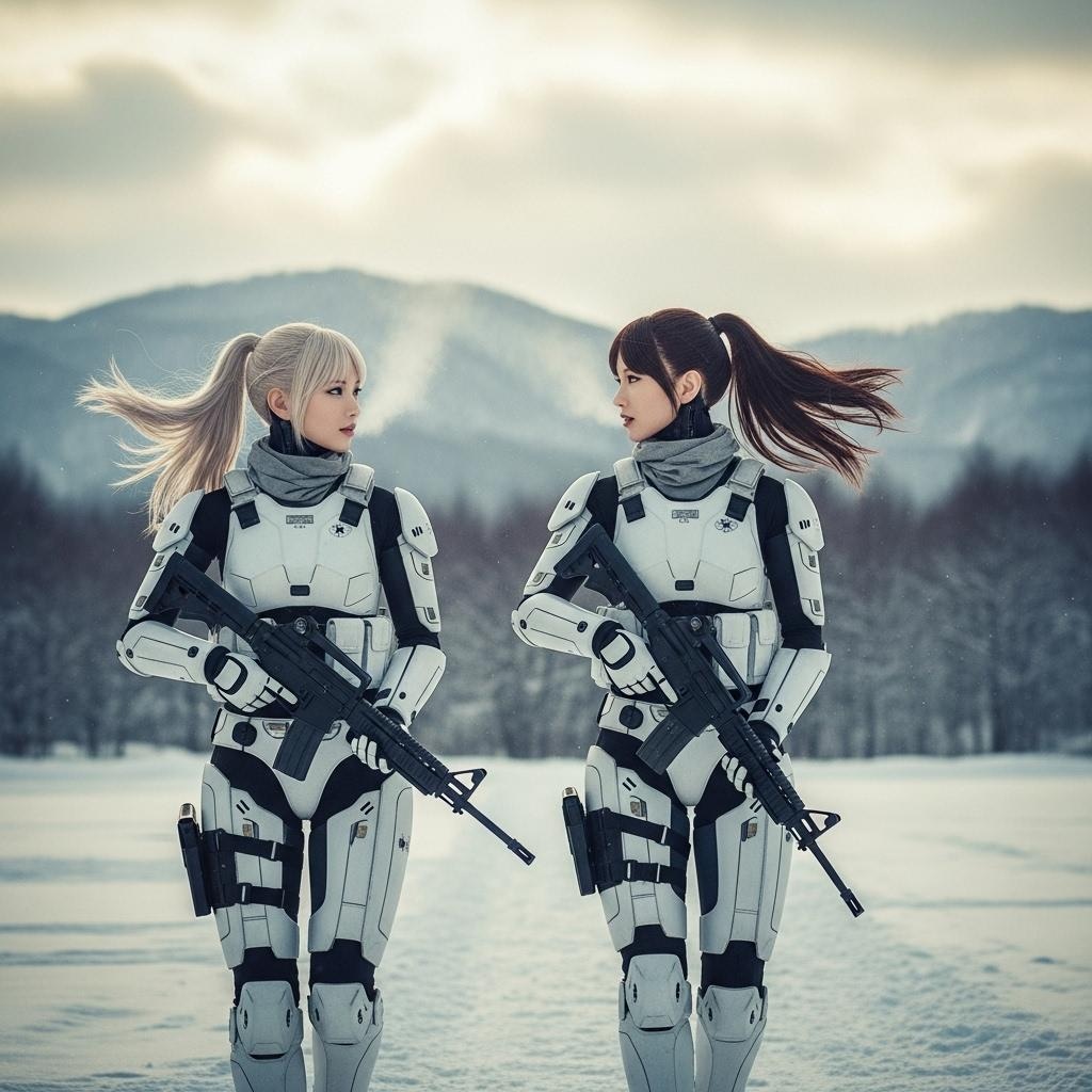 アンドロイドの冬季訓練