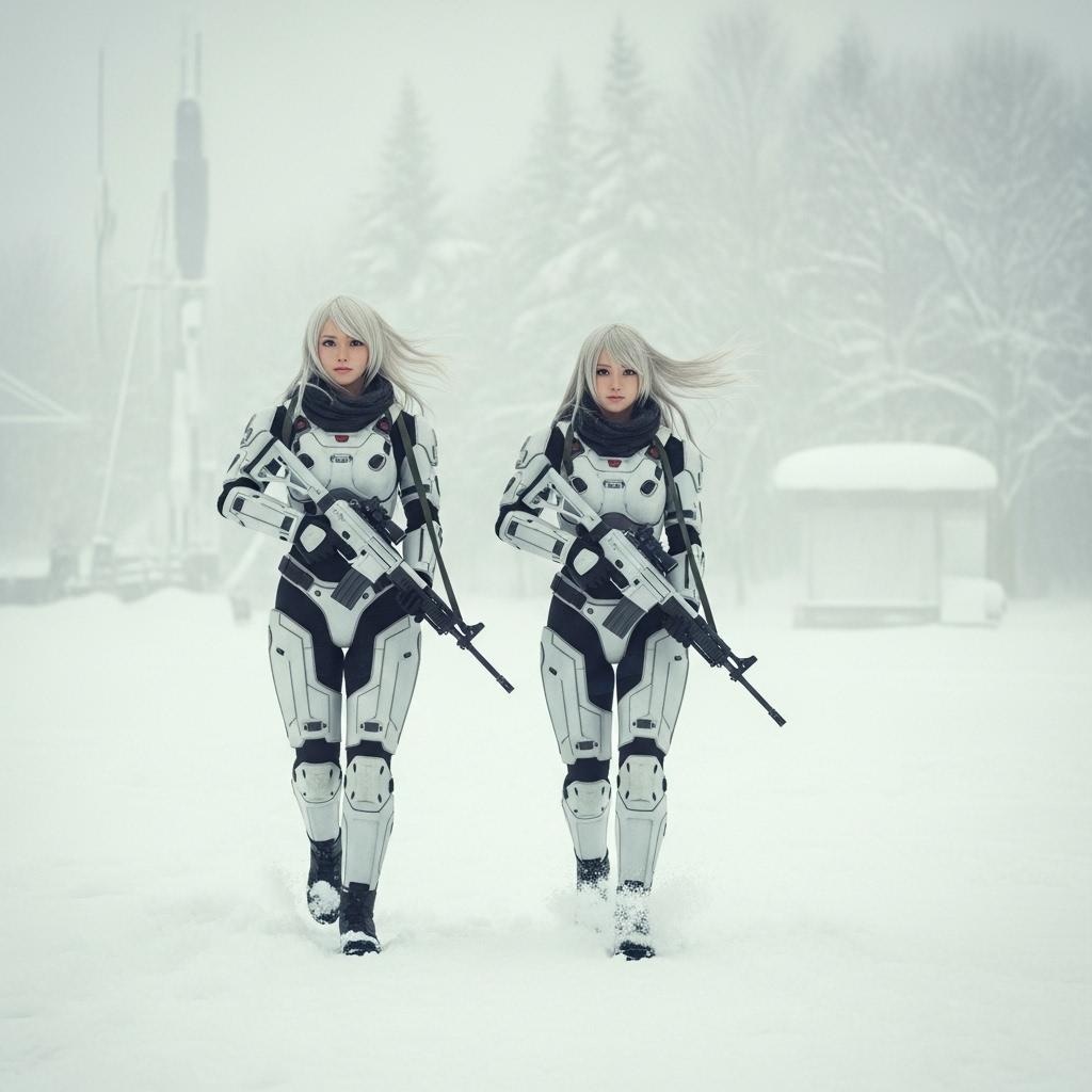 アンドロイドの冬季訓練