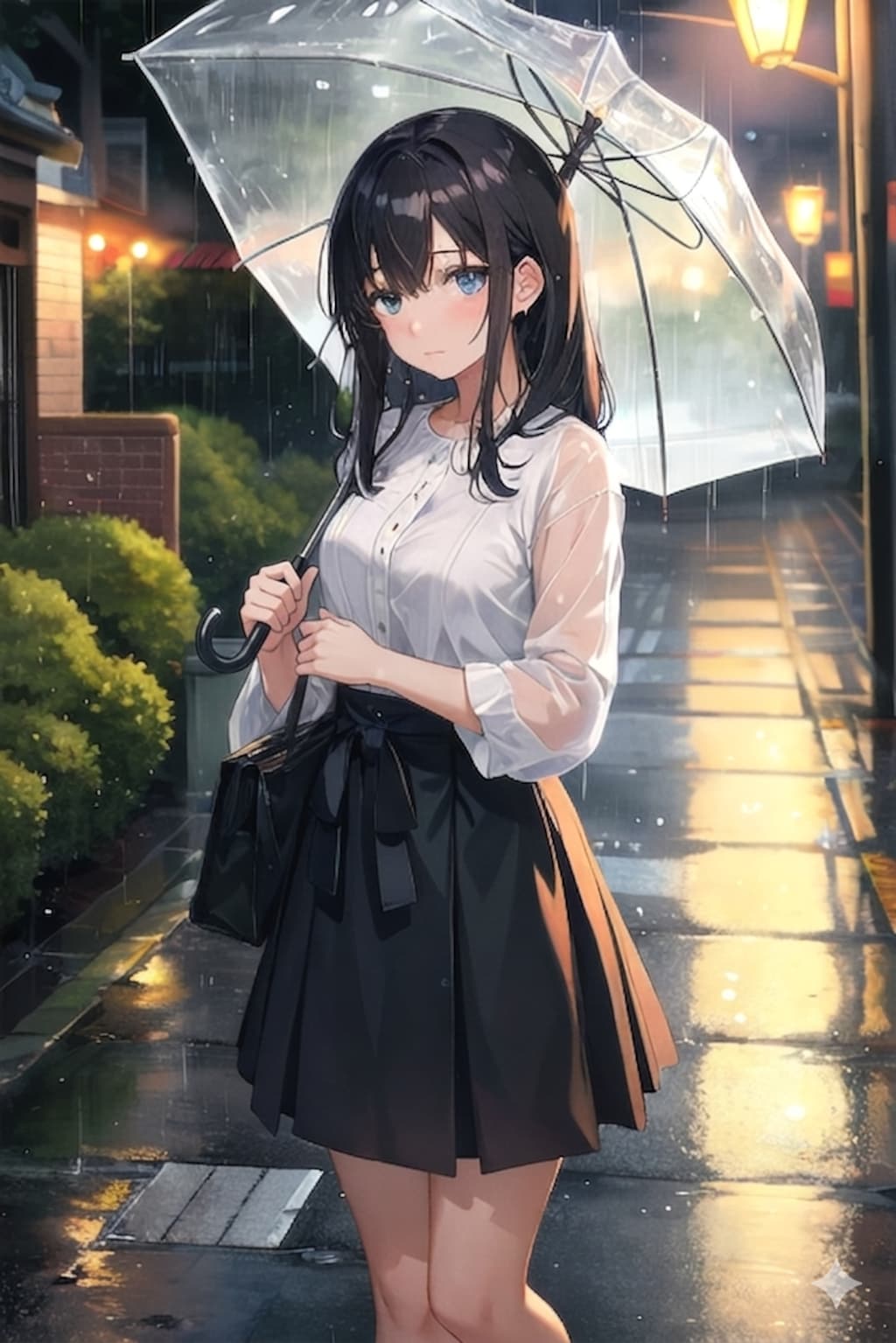 雨の帰り道