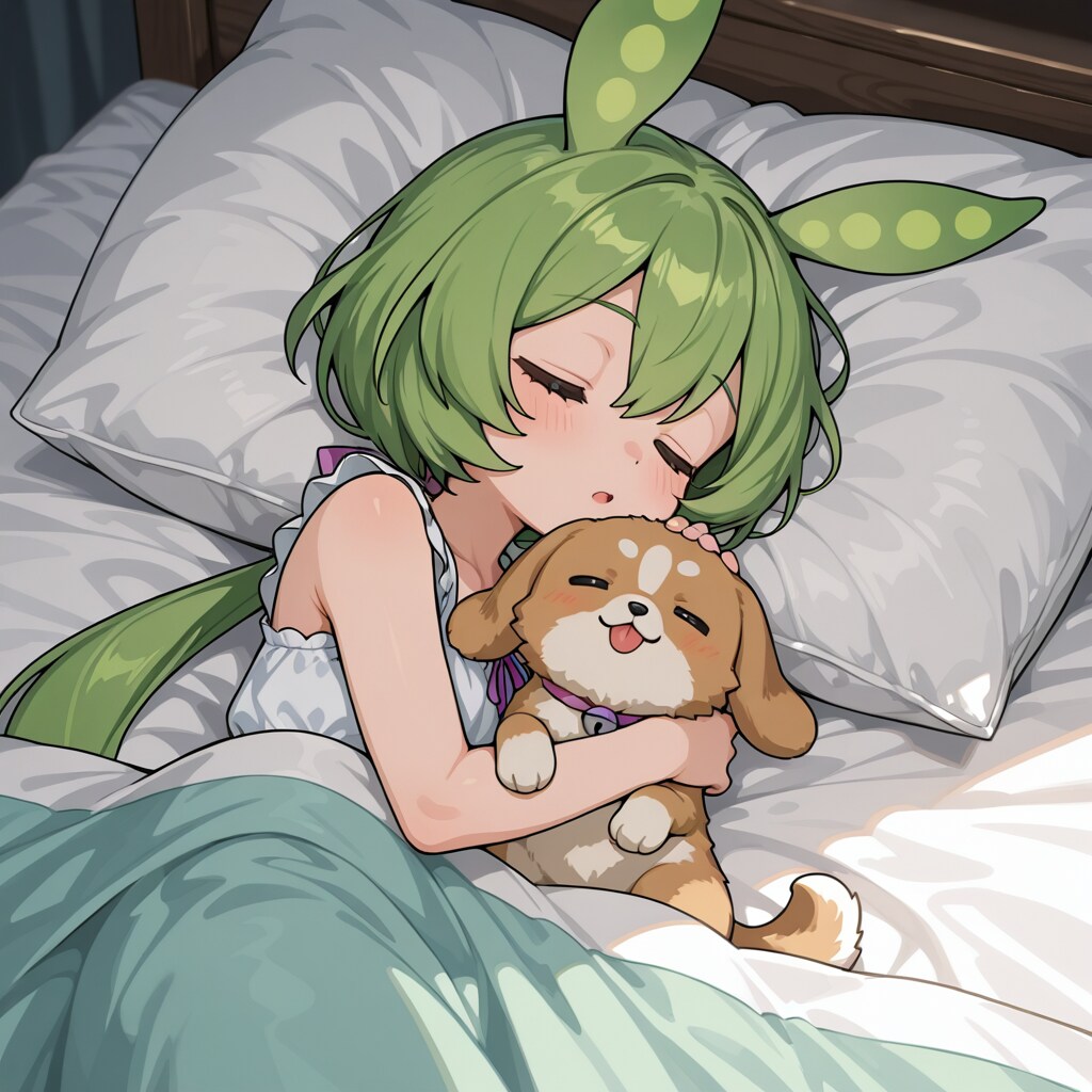おやすみなさい　Oo｡(｡pω-｡) | の人気AIイラスト・グラビア