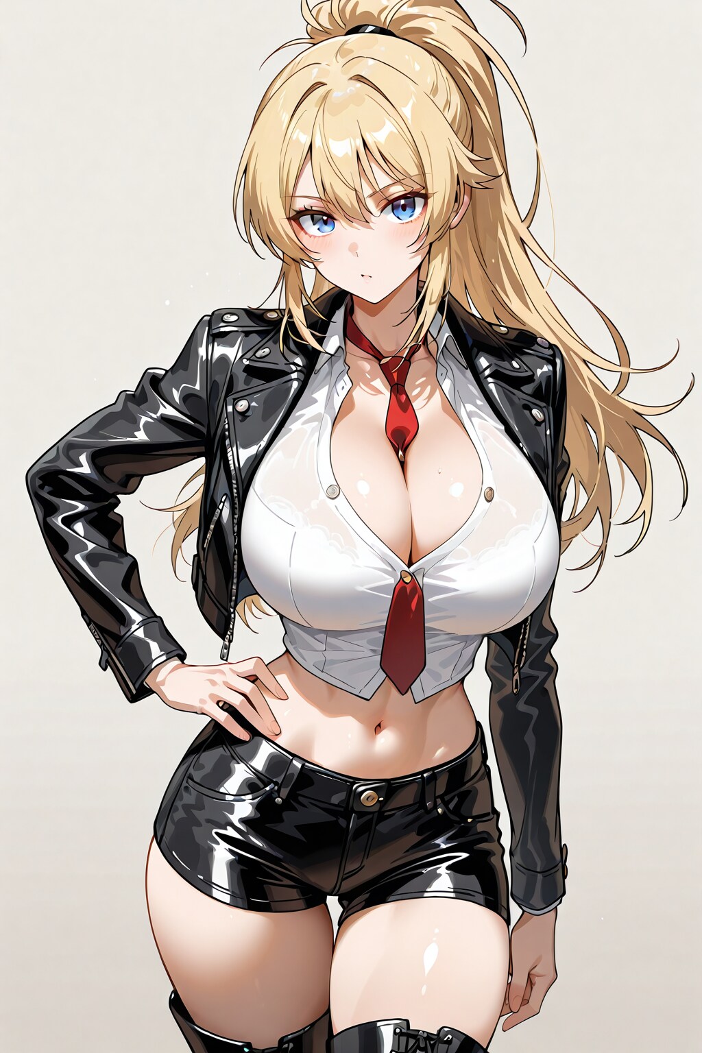 JK探偵・東雲カレン、ホットパンツを履く