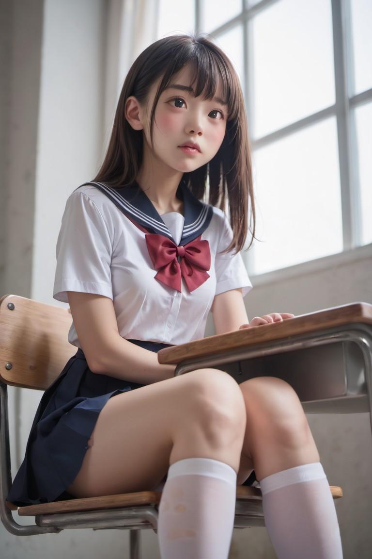 パンちら女子高生