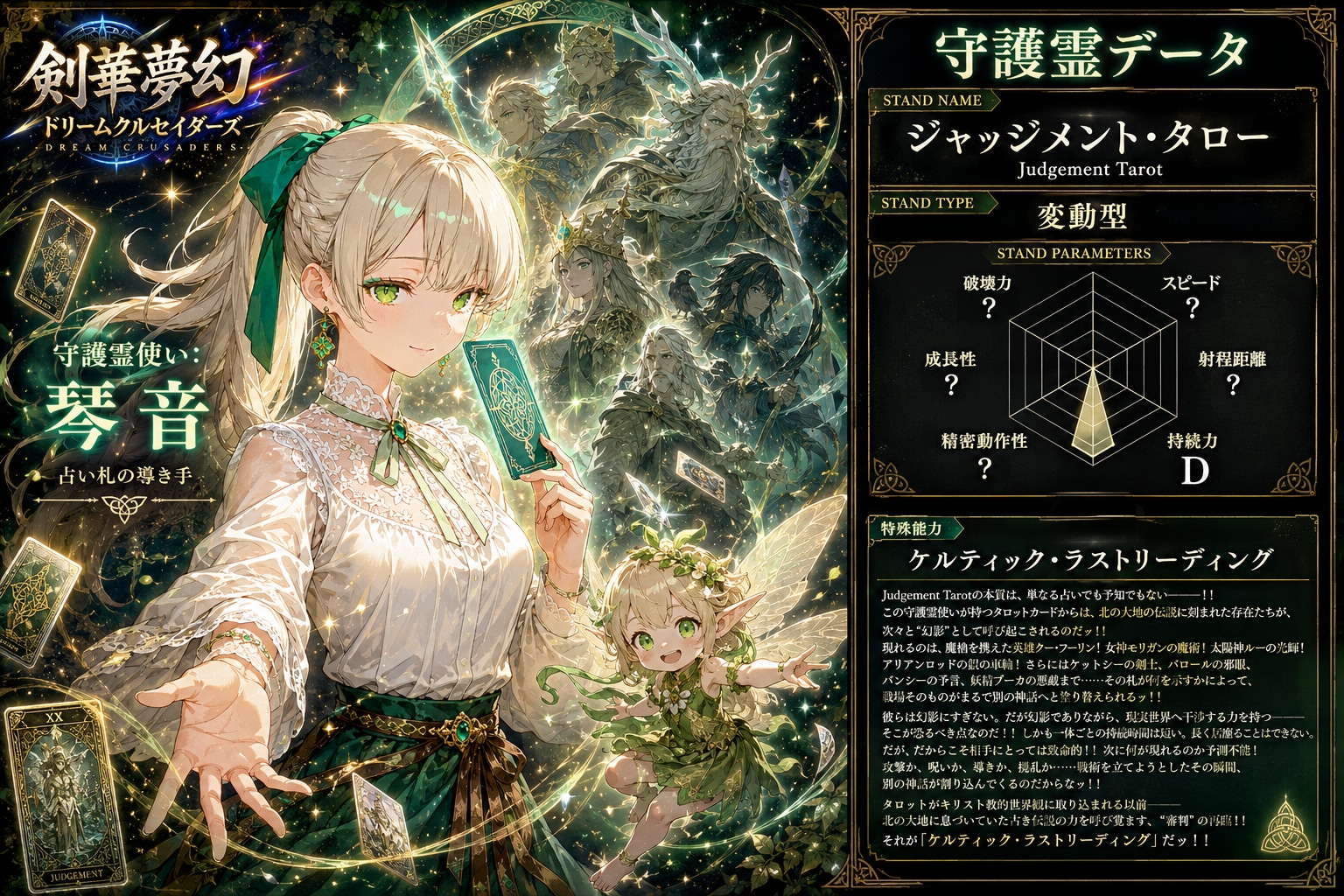 守護霊『ジャッジメント・タロー』　-剣華夢幻 ドリームクルセイダーズ-