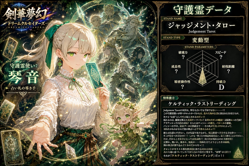 守護霊『ジャッジメント・タロー』　-剣華夢幻 ドリームクルセイダーズ-