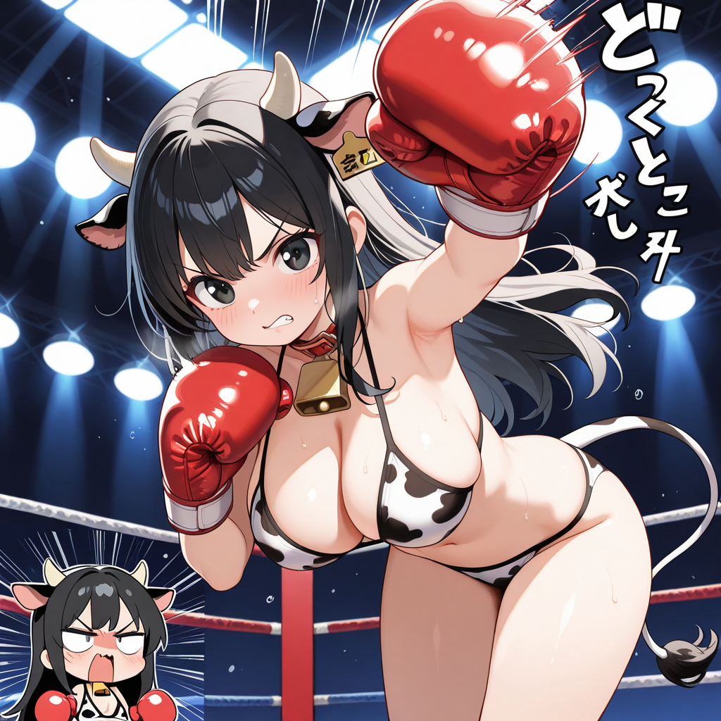 うしちちのビキニボクシング！！