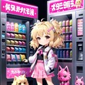 自動販売機と金髪ちゃん 3枚目